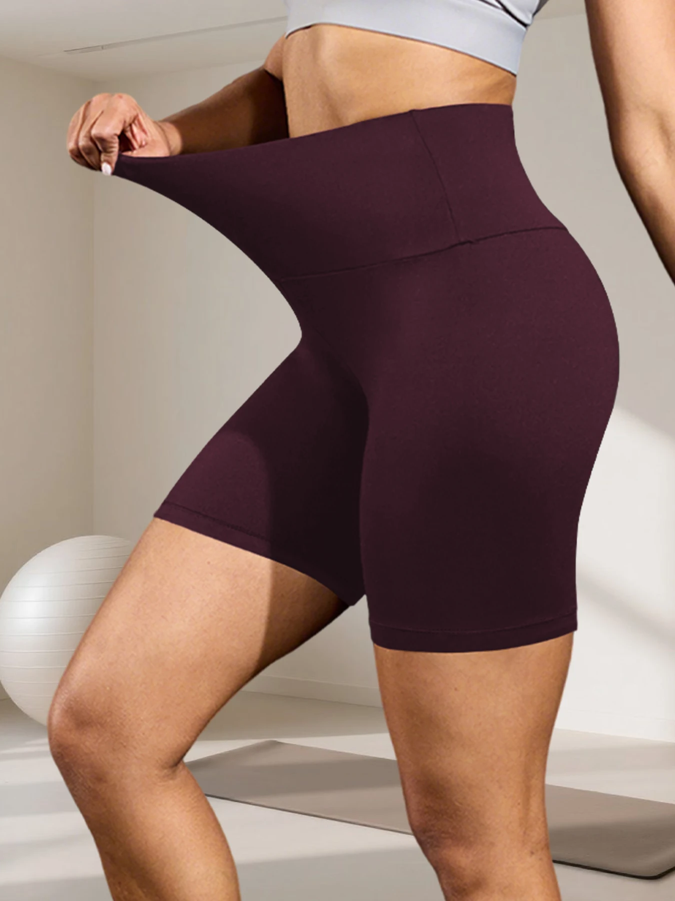 

Супермягкие шорты-велосипедки с высокой талией для женщин, корректирующие живот, для йоги, бега, тренировок и отдыха дома