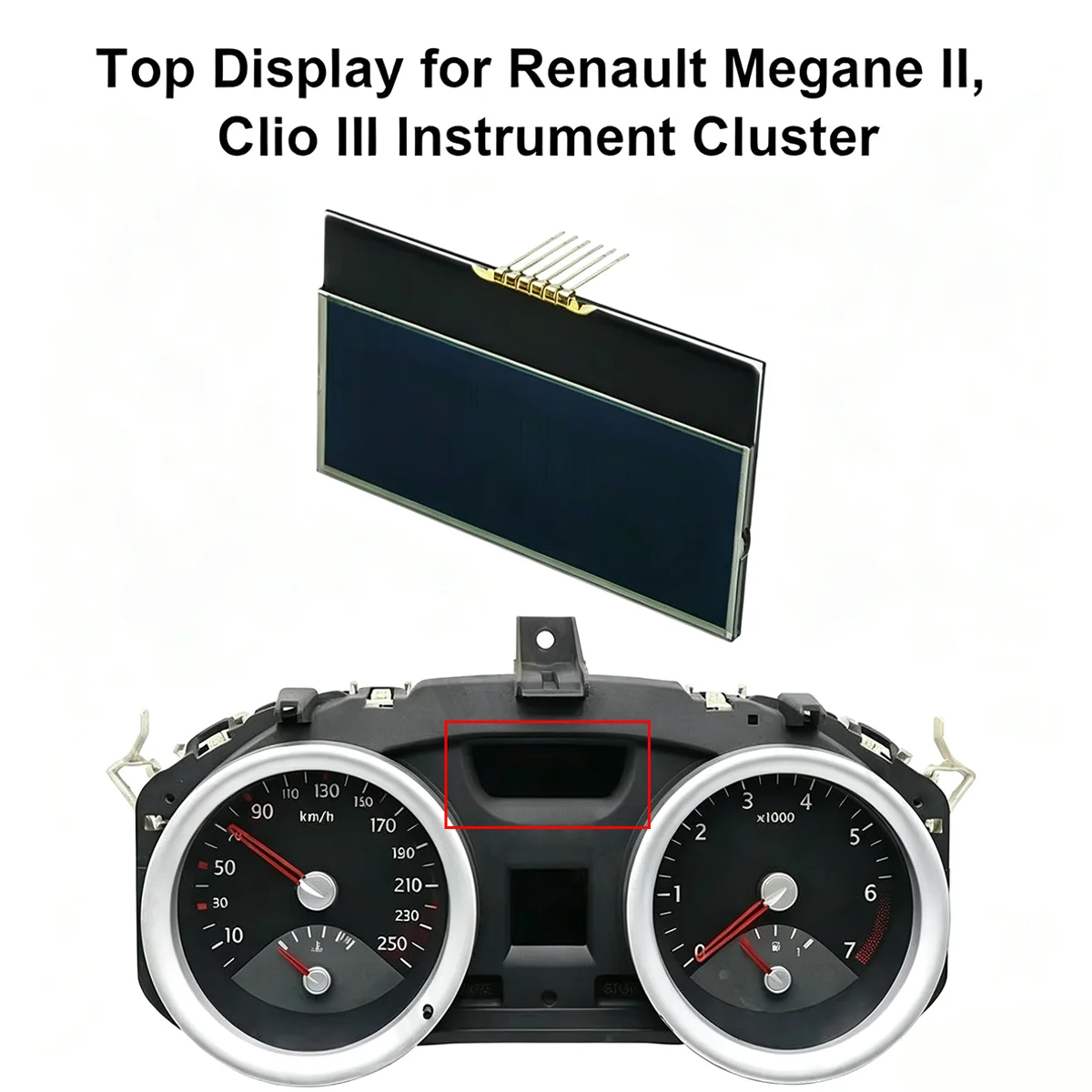 8200364027 Top Dashboard LCD Display for Renault Megane II 2 Clio III 3 Instrument Cluster Screen 8201060299 8200628775H