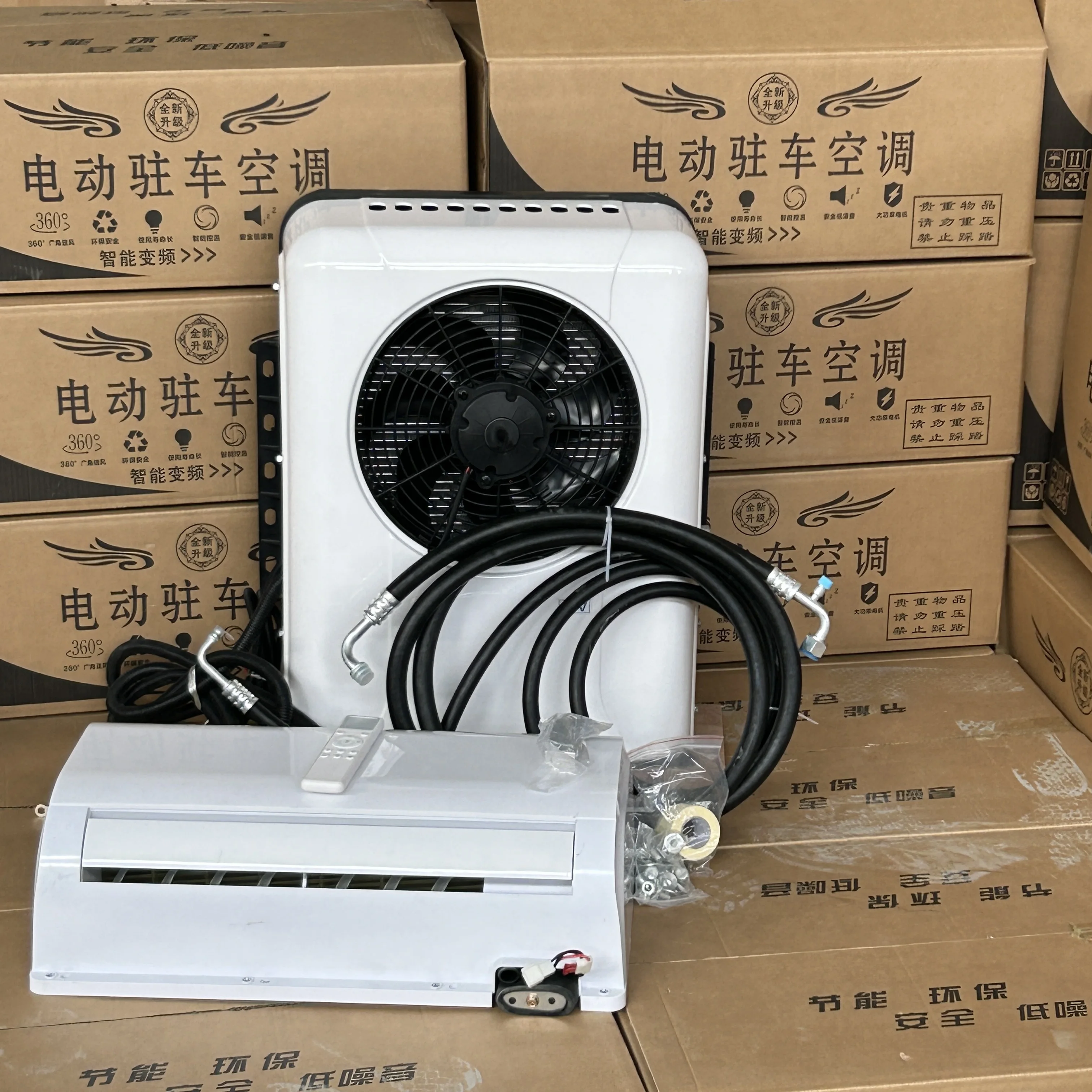 Portable Auto Parking Cooler 12V/24V Parking Air Conditioner for Truck Boats
