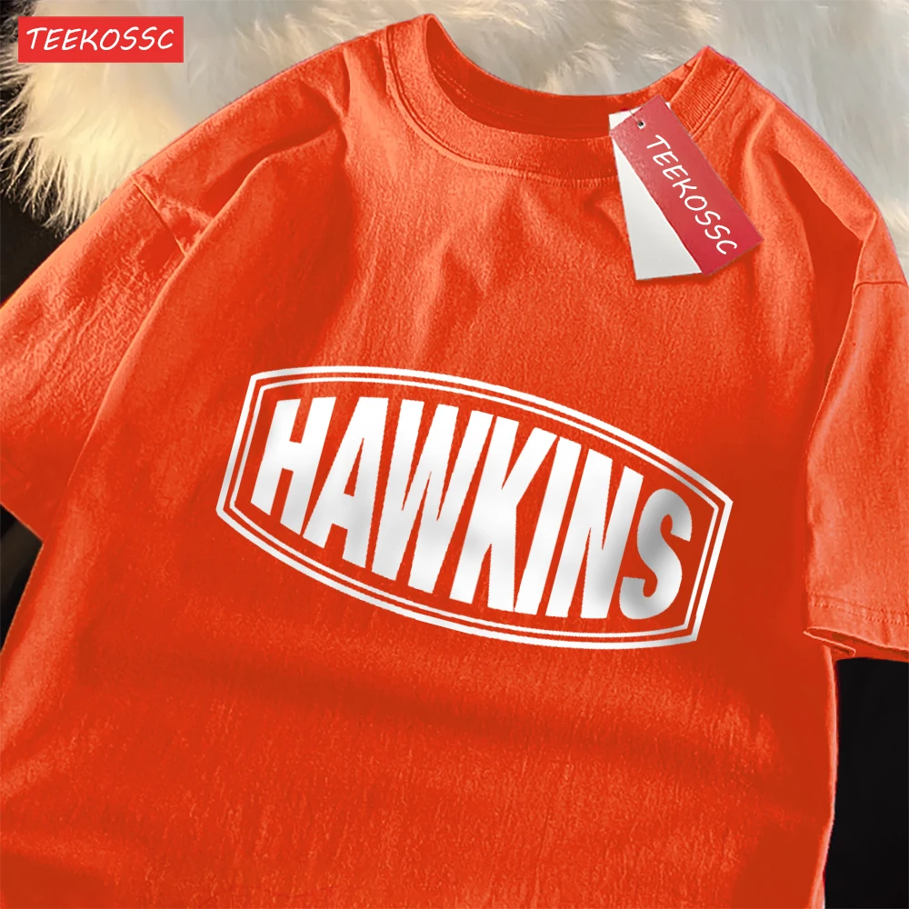 

Hawkins 1952 High School Print Men T Shirts All-Match Loose T-Shirt Casual Cotton Clothes Summer Comfortable Short Sleeve