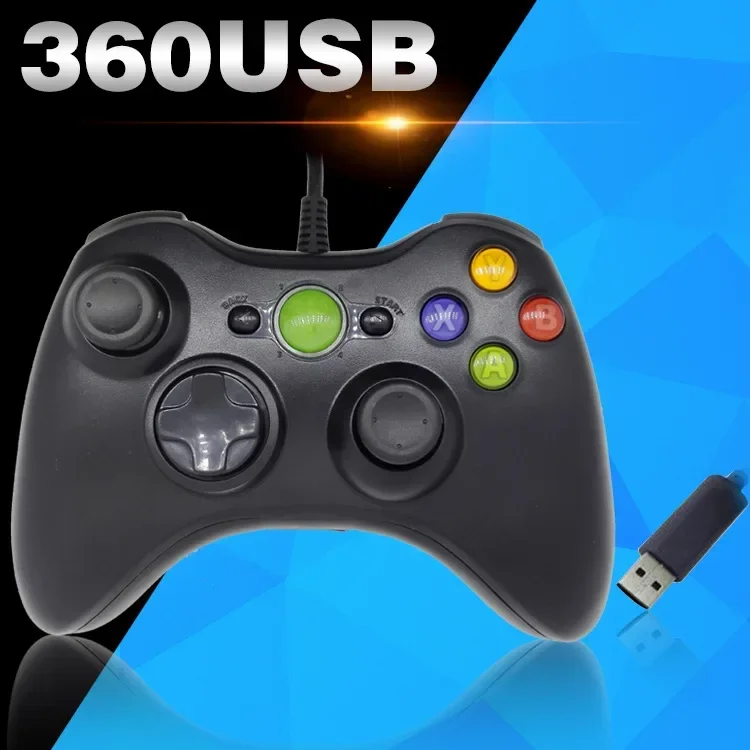 Retro game console USB Wired Gamepad For Xbox 360 Controller Joystick For Official Microsoft PC Controller For Windows 7 8 10