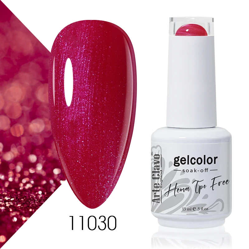 Arte Clavo Red Color Series Nagellack UV Soak Off Lack 15 ml Maniküre Nail Art Langlebiger Hema Tpo Free Gel-Nagellack