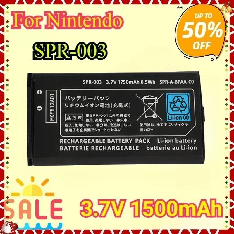 

For SPR-003 3.7V 1500mAh Rechargeable Li-ion High Quality Battery For Nintendo 3DSLL 3DSXL 3DS Ll Game Console SPR003 Batteries