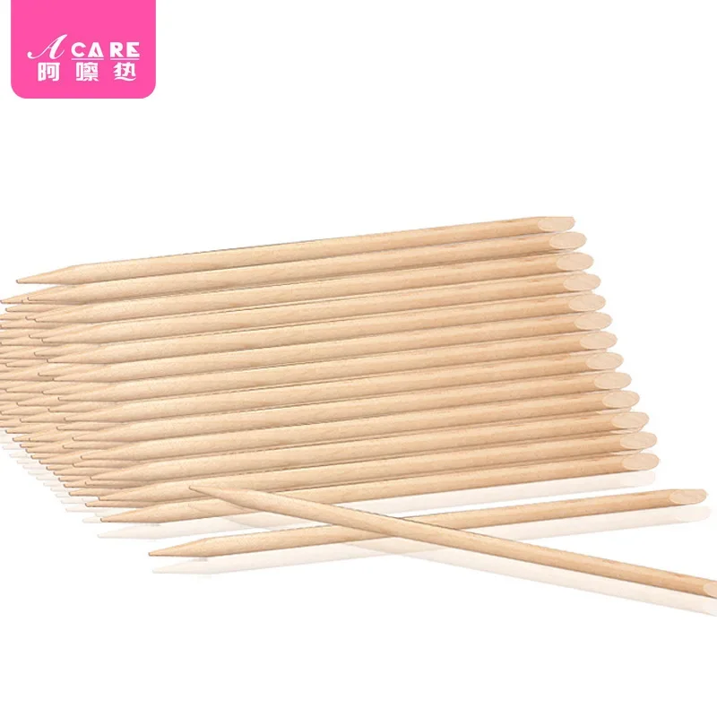 Dx01/Beech sticks/A1PQ0-Orange Stick เครื่องมือกดจุดเจาะเล็บ Stick ซ่อมเล็บ Stick เล็บตะเข็บเล็บกําจัด C