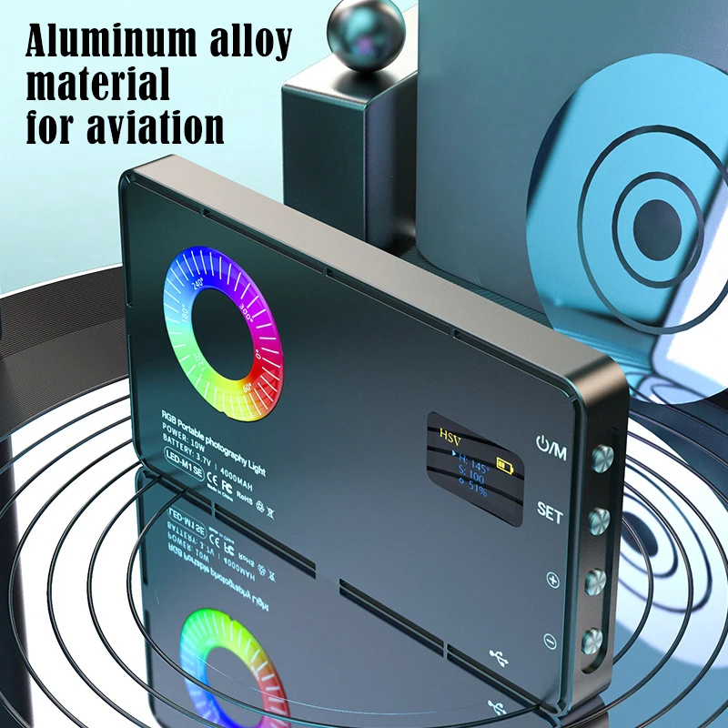 Mobile Led Light For Cell Phone Portable Led Light Portable Rechargeable Led Lamp Selfie Led Light Video Shooting Light RGB