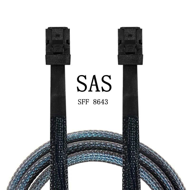 2M 0.5m 1m SFF-8643 Mini SAS HD Server Motherboard Backplane Short Cable SFF 8643 to 8643 MINI SAS Cable for Computer Hard Disk