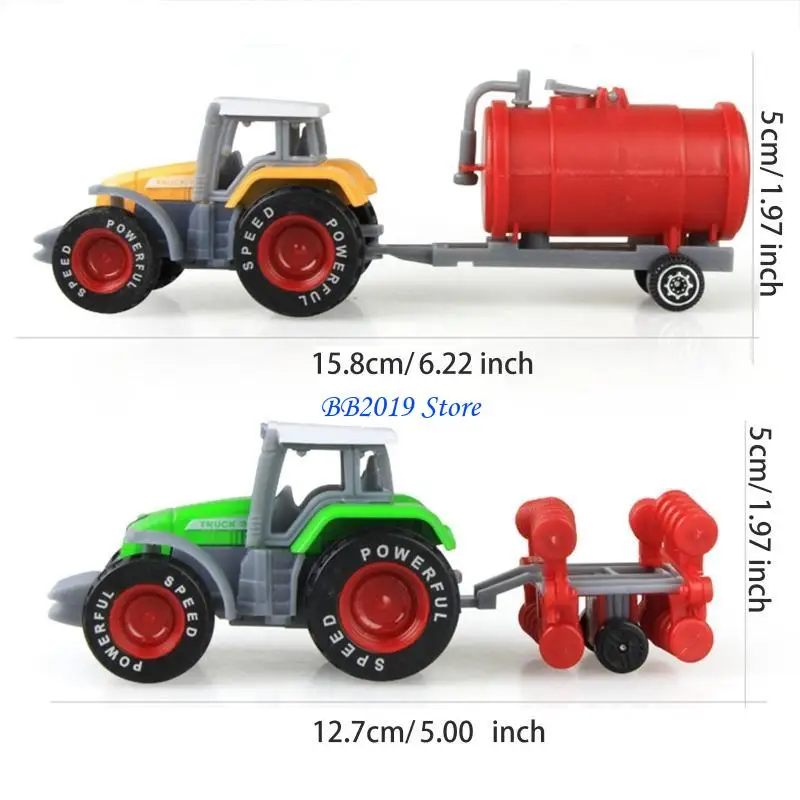 

Q0KB Grain Loader Pull Back Car for Boys/Girls Birthday Gifts for Kids 6-8 for Creative Relieve Boredom Game