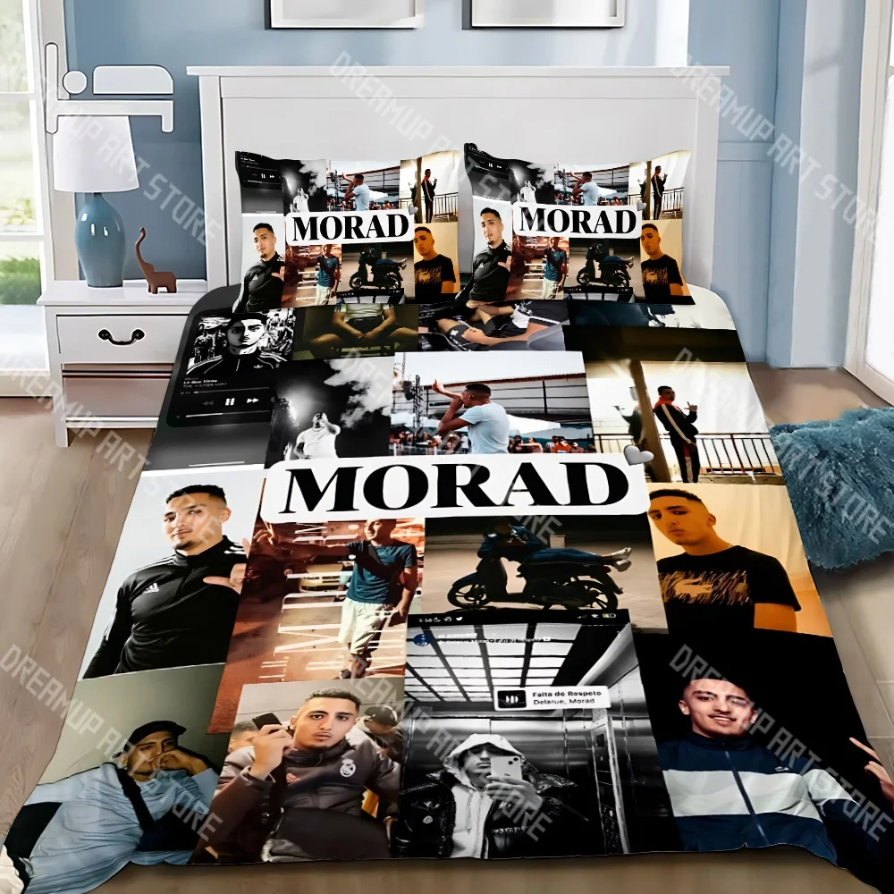 3D Printed Rapper M-Morad Bedding Set for Boys Girls Duvet Cover Pillowcase Twin Queen King Full Single Double Sizes
