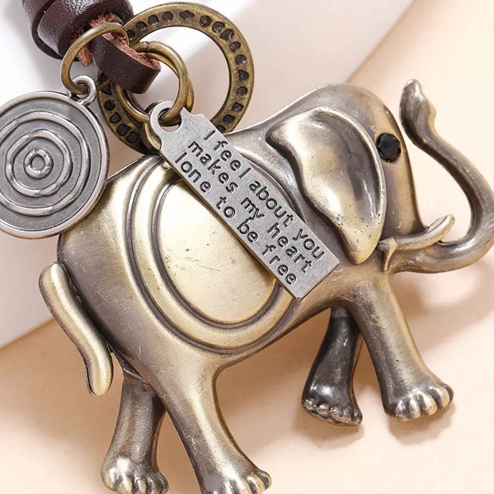 Elephant Keychain Pendant Heavy Duty High Load Bearing Lightweight Sturdy Corrosion Resistant Key Ring for Keys Organization