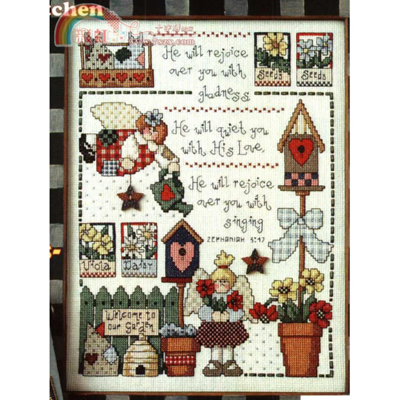 ZZ2418 For Needlework Kit NOT PRINTED Cross stich Painting Set Cross Stitch Kits Cross-stitch Embroidery Set Stitch Kits Cross