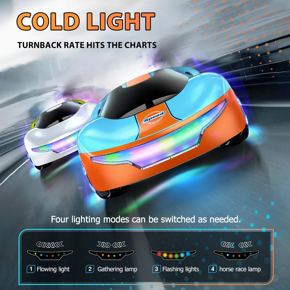 

RC Cars Toys for Boys 2.4GHz Remote Control Car with Cool Lights Music & SprayEffects Gesture Sensing Gifts for Boys Girls