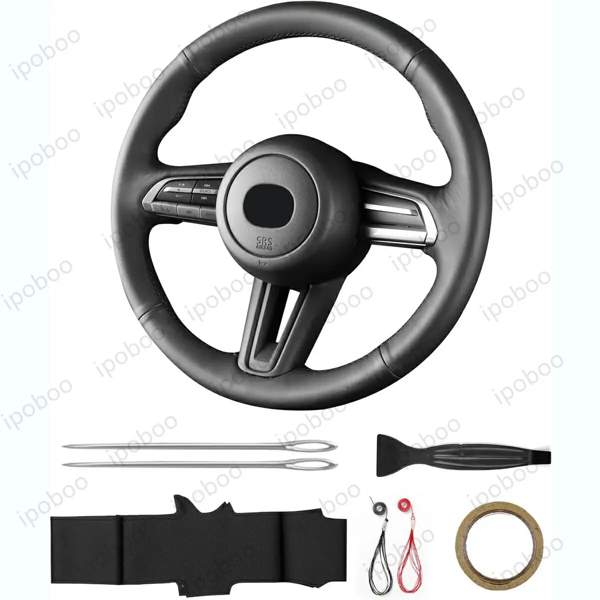 

Чехол на руль ручной работы для Mazda 2022 CX-50, 2021 MX-30, 2020 CX-30, 2019 Mazda 3 Седан, 2019 Mazda 3, 2017 Kai Concept