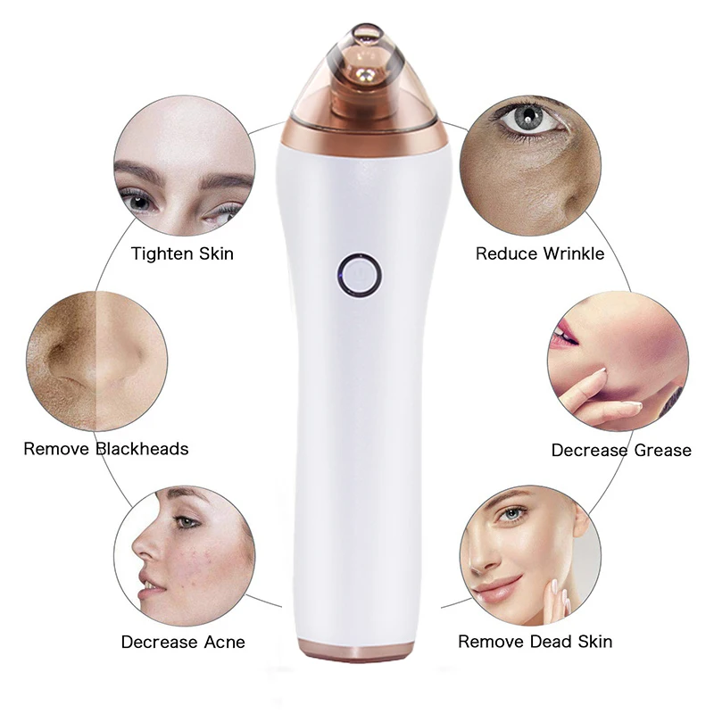 Nettoyeur électrique de beauté pour le visage, soins de la peau, acné, nettoyage des pores de l'Antarctique, dispositif d'aspiration sous vide, dissolvant de points noirs avec caméra