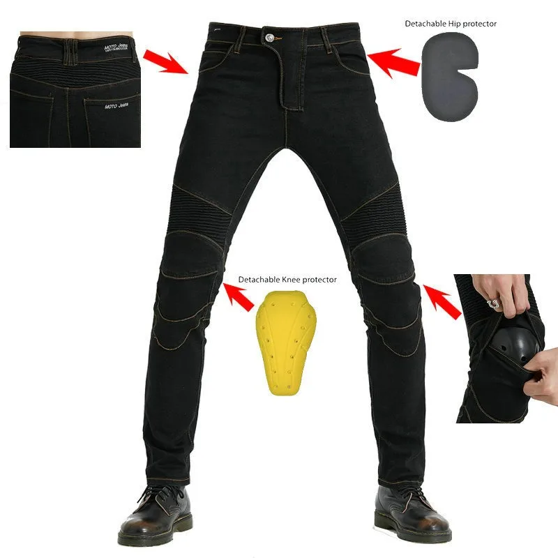 New Motorcycle Pants, Riding Jeans, Anti-fall, Classic Motorcycle Rider Pants, Racing Pants for All Seasons