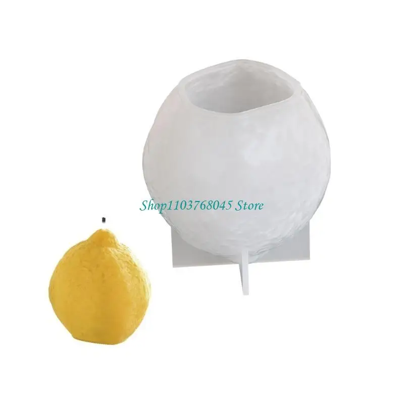 R53F Flexible Silicone Mold for 3D Lemon Scented Soap Making Chocolate and Home Crafting Epoxy Resins Mould