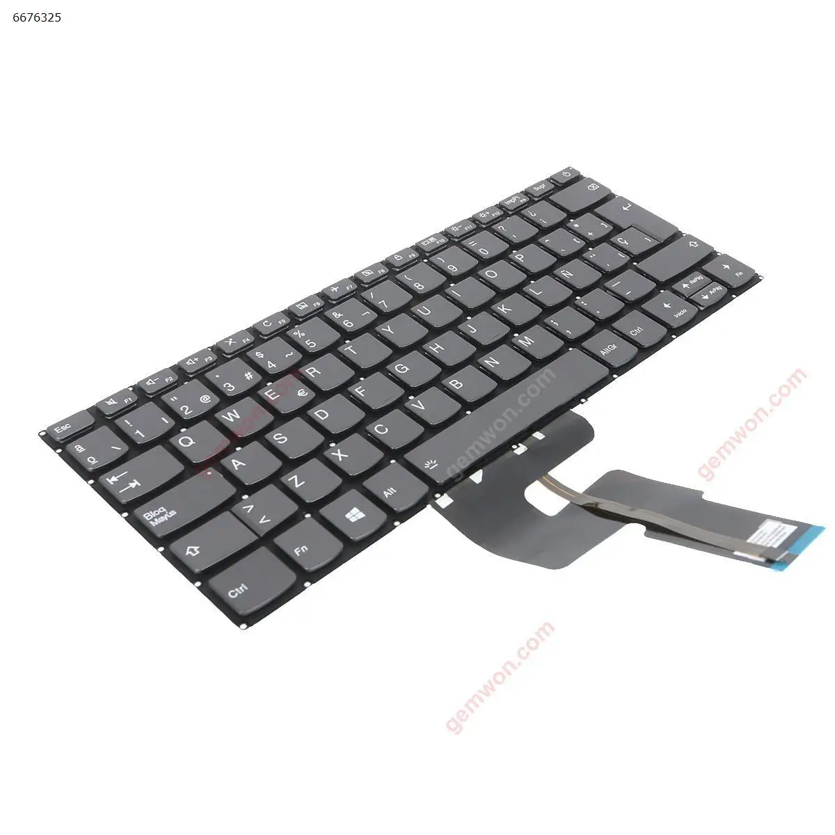 SP Laptop Keyboard for Lenovo IdeaPad 320-14ISK 320S-14IKB 320S-14IKBR Gray with Backlit