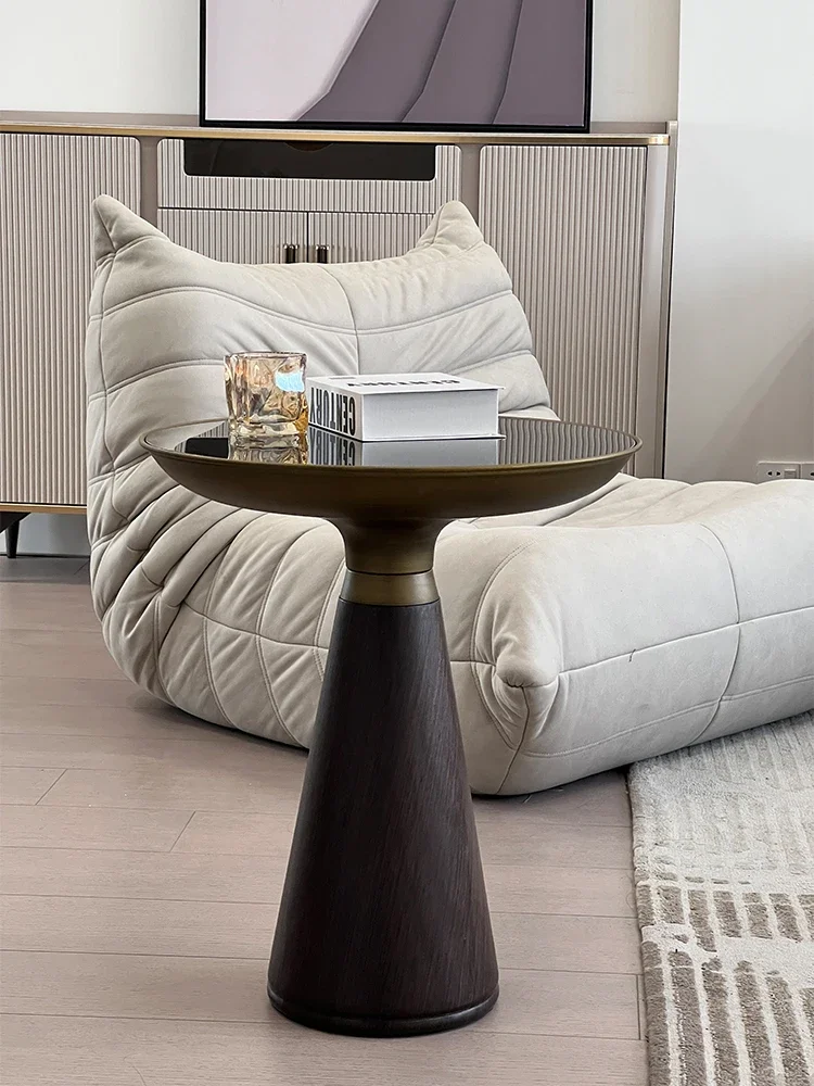 Coffee Table Combination Designer Tempered Glass Sofa Side Table Small round Conference Table
