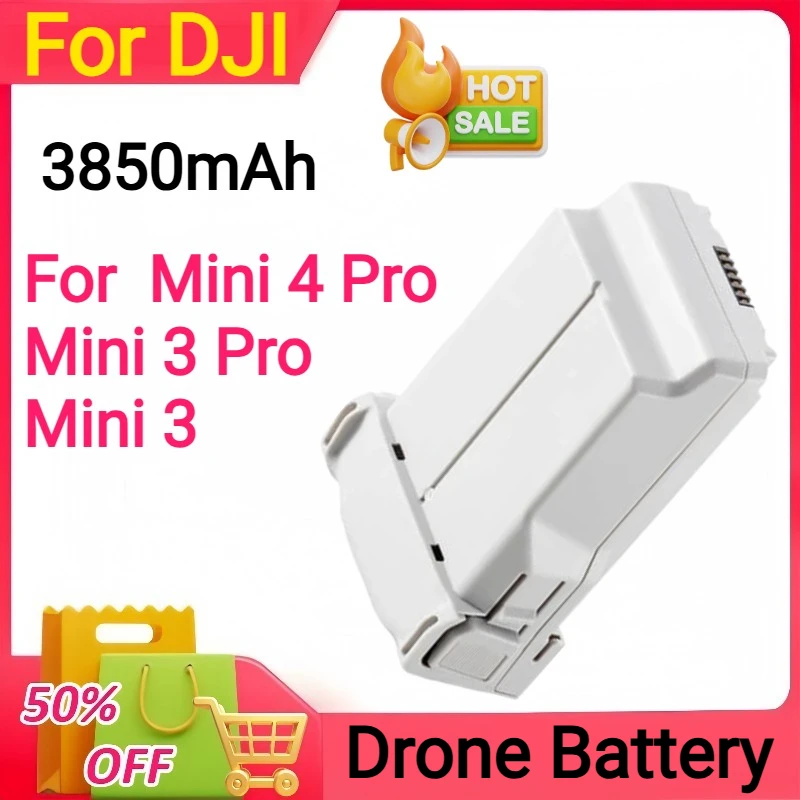 แบตเตอรี่อัจฉริยะ Mini 4 Pro/Mini 3 Series Plus ความจุ 3850mAh สำหรับโดรน DJI Mini 4 Pro/Mini 3 Pro/Mini 3