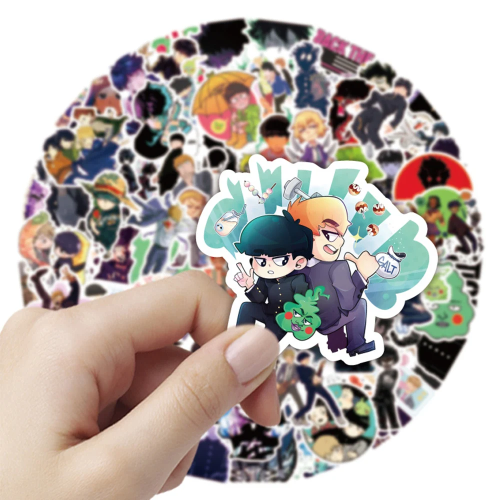 10/30/50/100pcs Cartoon Mob Psycho 100 Stickers DIY Water Bottle Motorcycle Phone Case Car Cool Anime Graffiti Decals Decoration