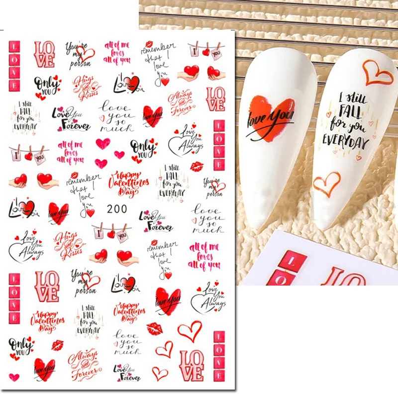 Naklejki 3D na paznokcie Walen – Nail Art Valentine recenzja i cena