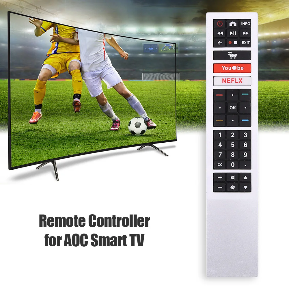 وحدة تحكم عن بعد للتلفزيون تحل محل المفتاح اللاسلكي للتلفزيون الذكي AOC #5