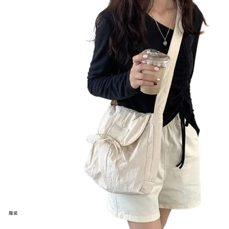 D0UD Durable Nylon Crossobdy Bag with Adjustable Shoulder Strap for Everyday Use