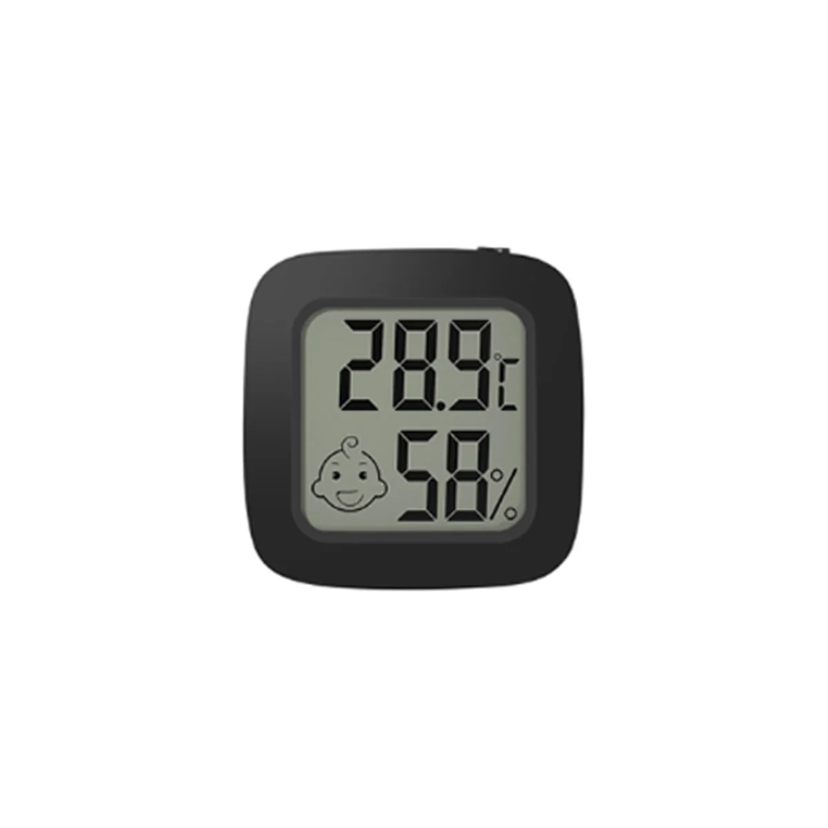 Mini LCD Digital Thermometer Hygrometer Magentic Temperature Meter Humidity Sensor Weather Station Black