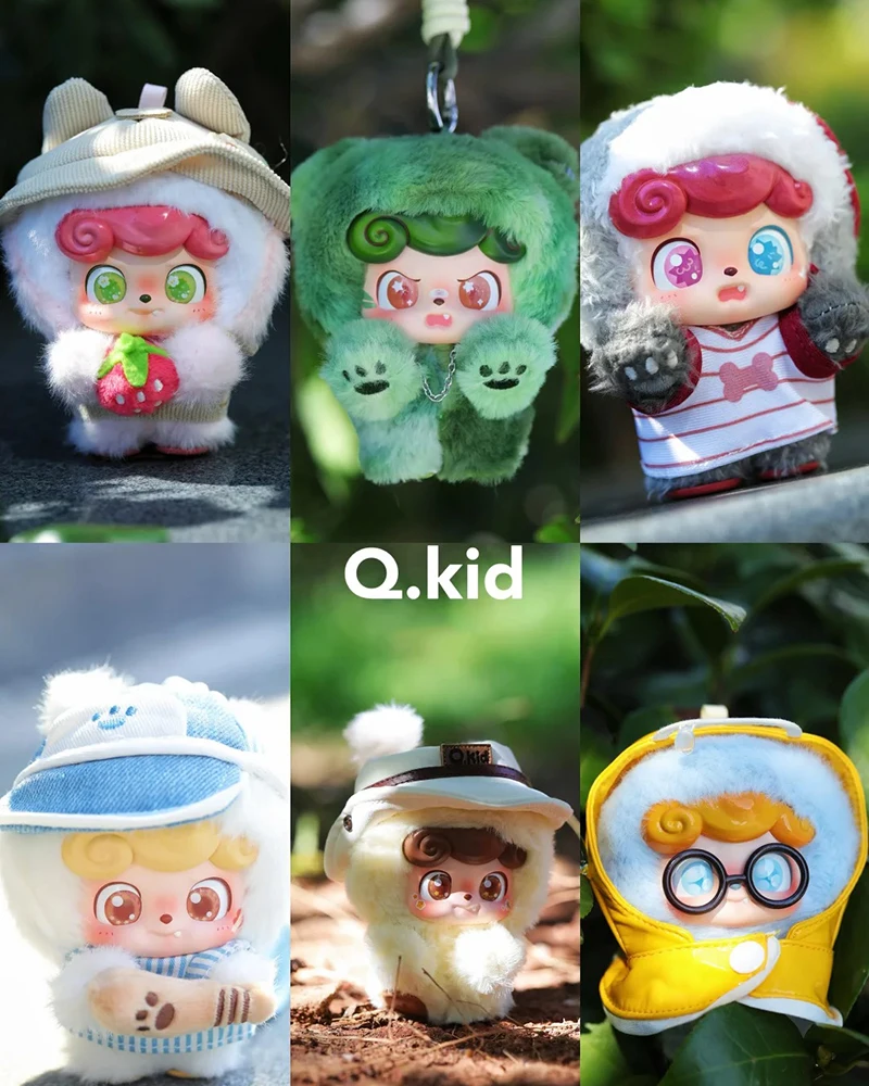 

Аутентичные Jotoys Q Bao Go Out To Play Today Series Blind Box Модные игровые аксессуары Сумка Подвеска Милая плюшевая кукла Подарок для девочки