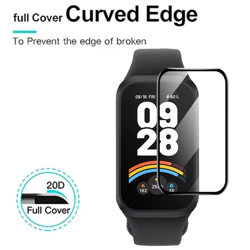 1-5 шт. Защитная пленка для экрана Xiaomi Mi Band 9 8 Active Аксессуары Мягкий изогнутый край (не стекло) для Xiaomi Redmi band 3 2 пленка