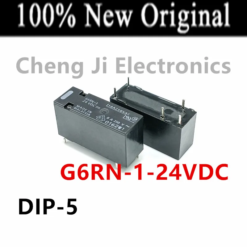 5-10PCS/Lot   G6RN-1-5VDC 、G6RN-1-12VDC 、G6RN-1-24VDC   DIP-5  New Original Power Relay    G6RN-1-DC12V、G6RN-1-DC24V、G6RN-1-DC5V