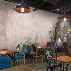 Custom wallpaper 3d mural Europe and the United States retro industrial wind cement wall painting green plant concrete wallpaper