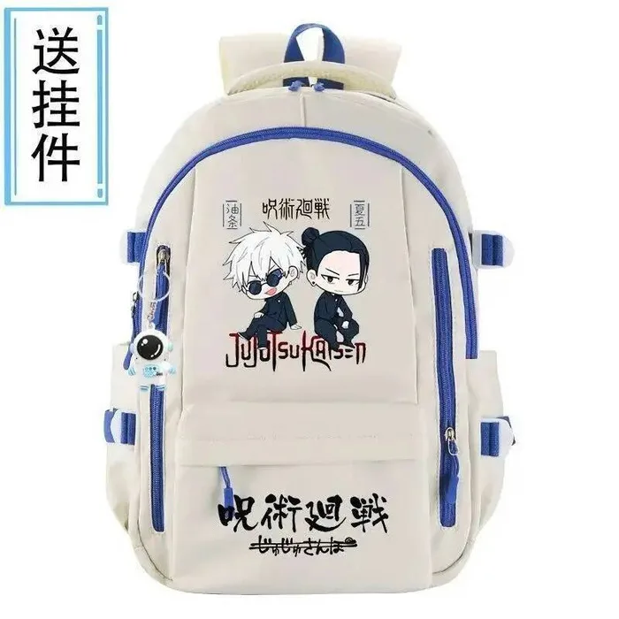 

Дышащая сетка, черно-белые школьные сумки Jujutsu Kaisen, большие вместительные рюкзаки Mochilas, аниме-игры
