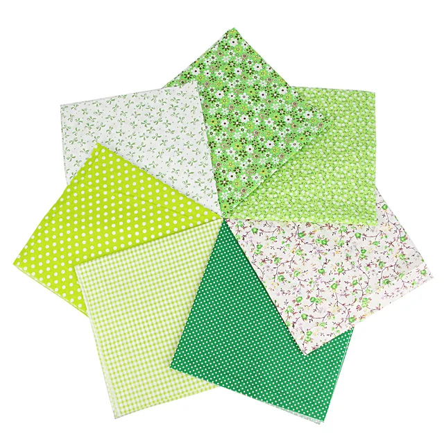 7PCS 25 x 25CM Squares Cotton Craft Fabric Cloths for DIY Bundle Patchwork Quilting Sewing Scrapbooking Artcraft 3
