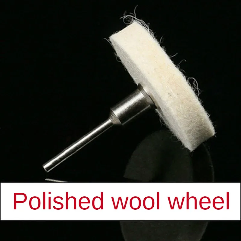 Filc wełniany polerowanie polerowanie okrągły chwyt koła do Dremel obrotowe wełniane bawełniane szczotki do polerowania do narzędzi obrotowych biżuteria