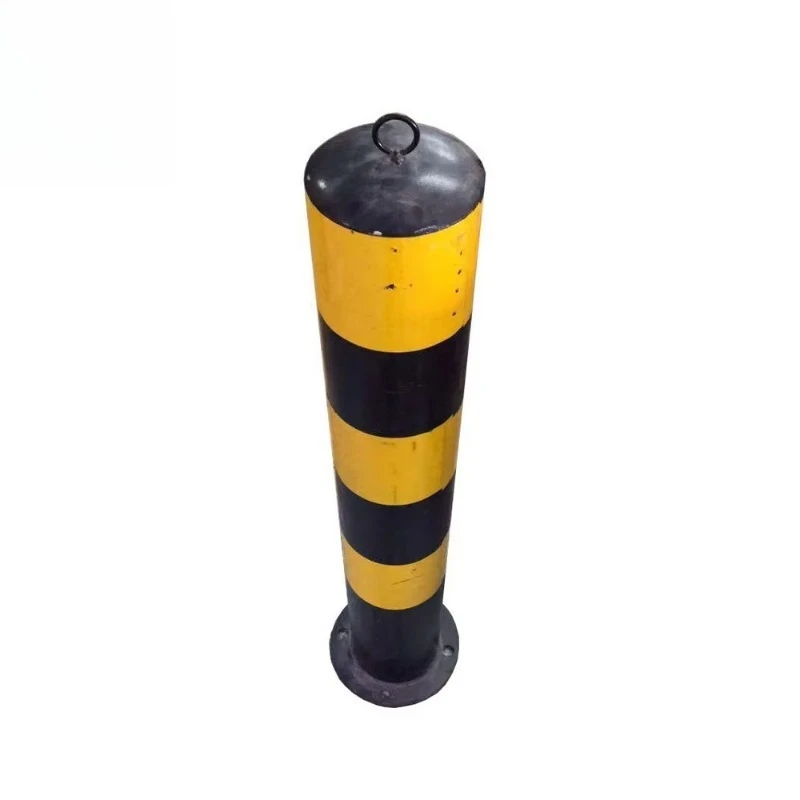 Factory No. 6 steel safety guardrail, yellow removable floor-to-ceiling, heavy-duty steel guardrail column