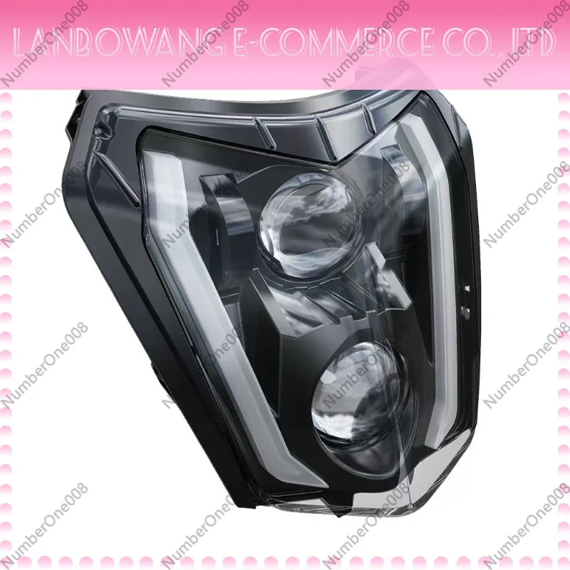 Die-casting Aluminum LED Motorcycle Headlight Modified Front Headlamp For KTM Dirt Bike Scooter
