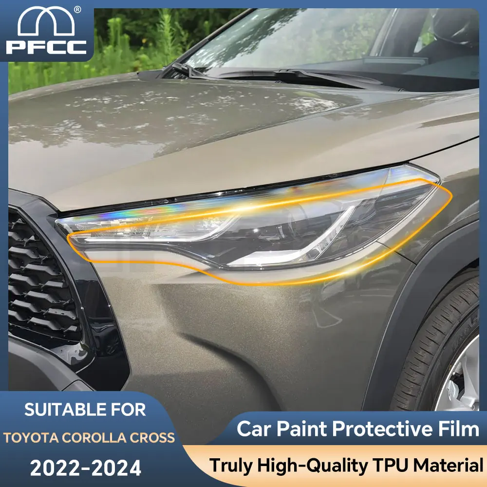 

For Toyota Corolla Cross LE|XLE 2022-2024 Headlight Rearview B Pillars Paint Protection Film Anti-scratch Protective Film