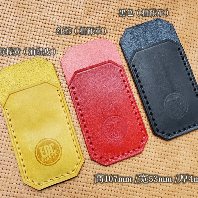 EDC Hand Made First Top Layer Cowhide Vegetable Tanned Leather Waist Sheath Holster Cover Portable Storage Multifunction Tools