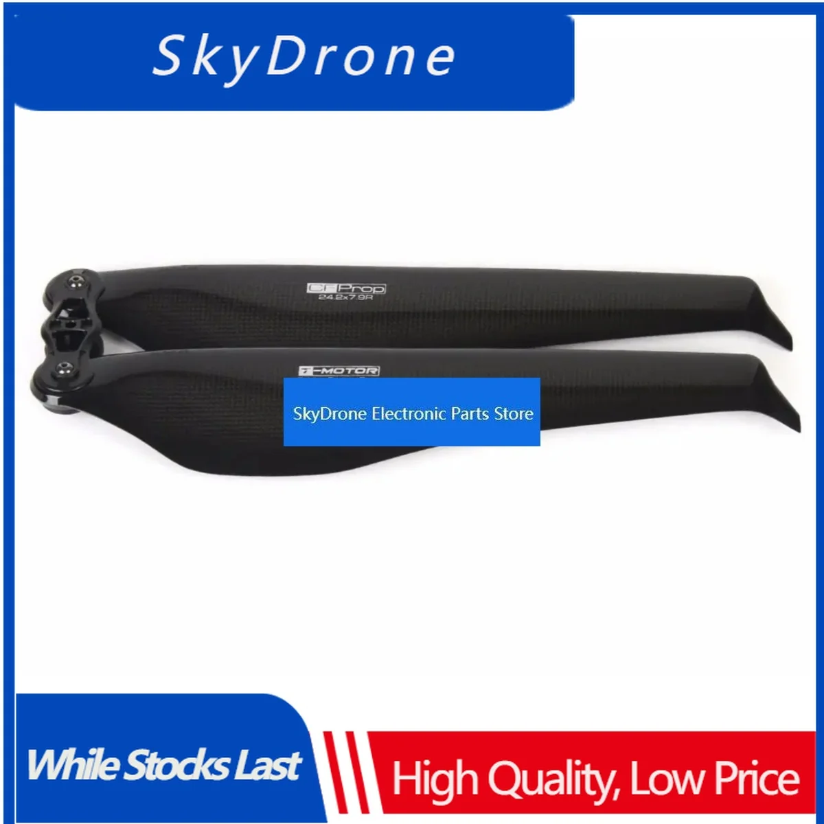 SkyDElT-MOTOR FA24.2*7.9 Foldable Carbon Fiber 24inch Glossy 15kg Thrust Propeller Blades