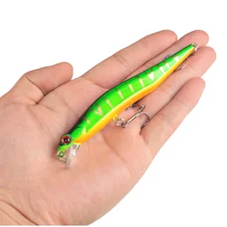 1pc 11.5cm 11.5g Minnow Fishing Lures Wobbler Hard Baits Crankbaits ABS Artificial Lure for Bass Pike Fishing Tackle