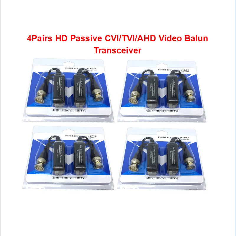

4Pairs - Passive HD Video Balun For CCTV analog Camera Full Hdcvi HD-TVI HD Video Balun transceiver