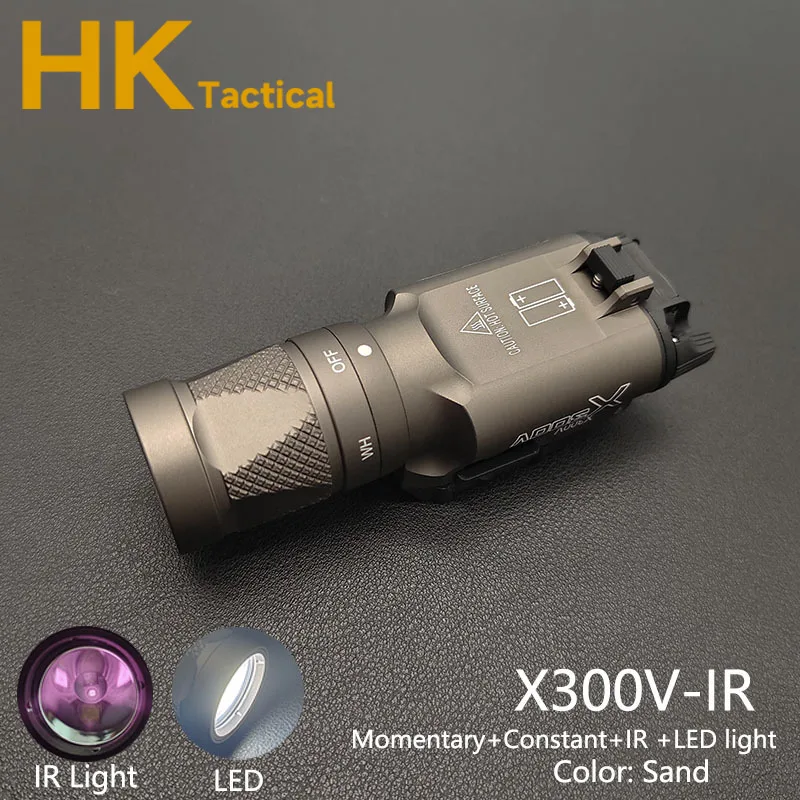 SOTAC Metalen X300V IR Scout Light Tactische X300 X300U LED Zaklamp Fit 20mm Picatinny Rail Airsoft Jachtgeweer Wapens Lichten