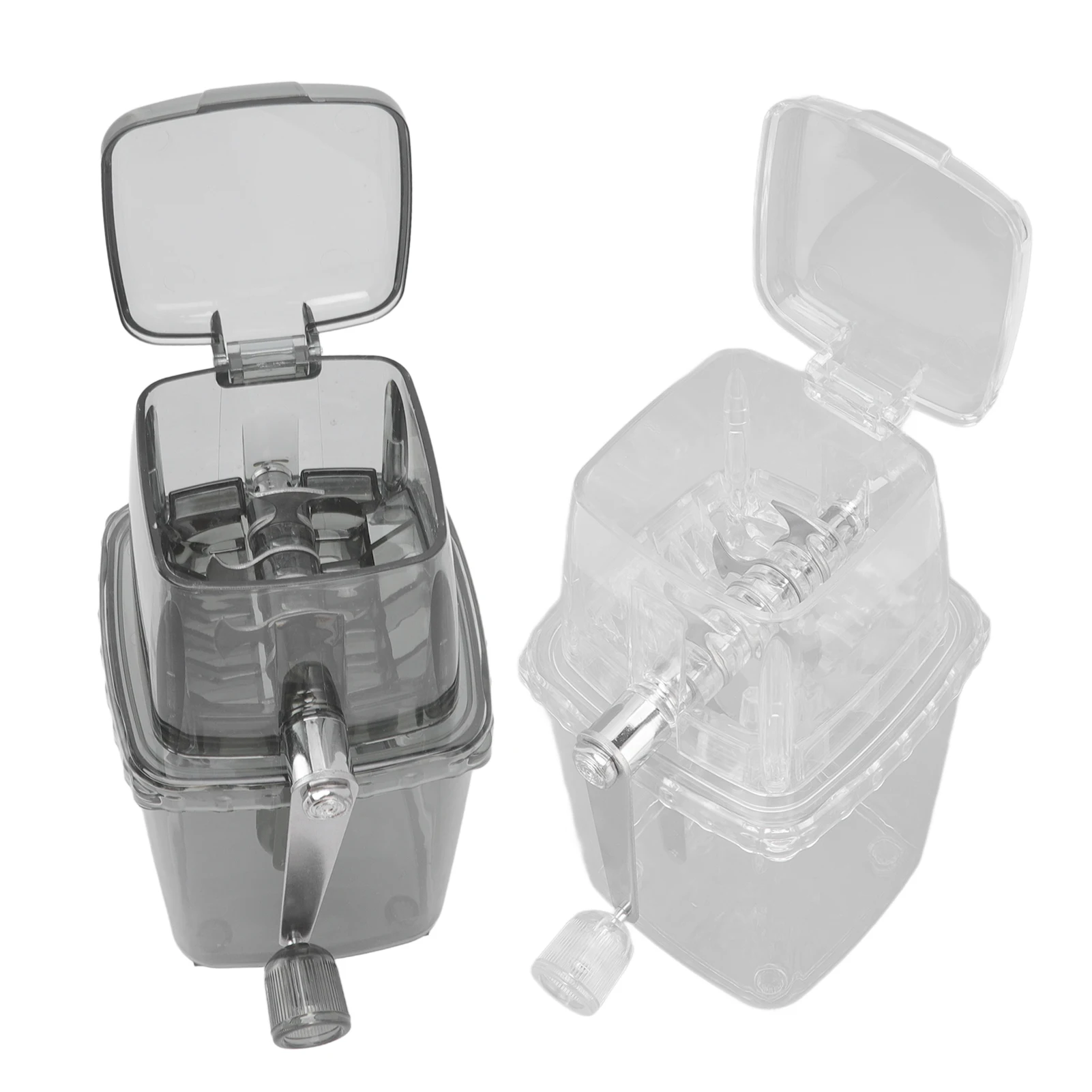 Hand Snow Cone Ice Machine Ice Crusher  Manual Ice Crusher Small Portable  Hand Operated Snow Cone Machine for Home