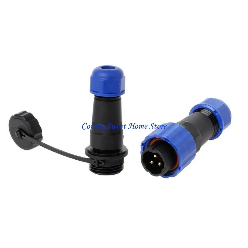 LXAF SP16 IP68 Aviation Plug Socket Cable Connector 3/4/5/6/7/9 Pin IP68 Power Waterproof Cable Docking Connector
