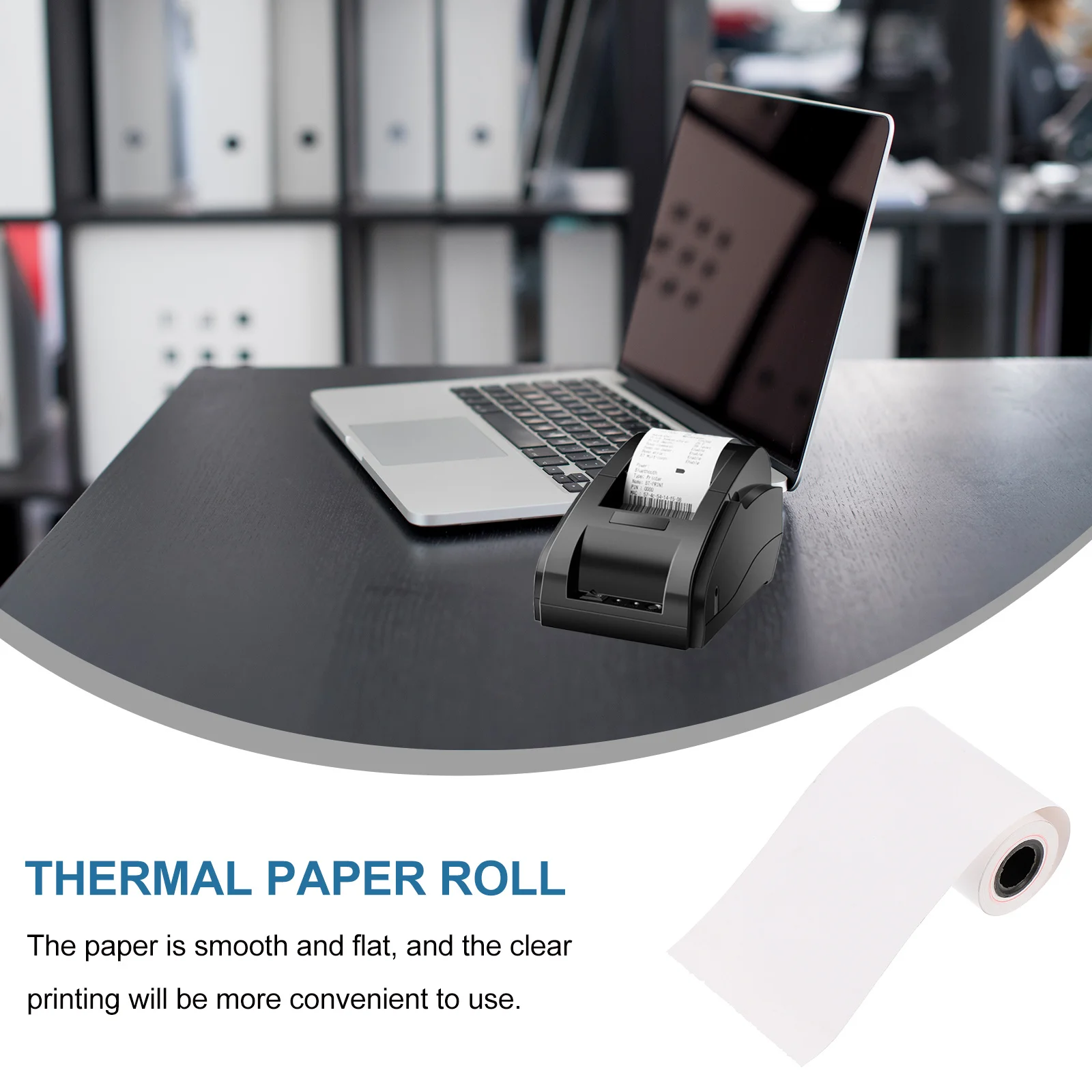 

10pcs Thermal Paper Rolls Premium White View Tester Paper For Pos Printer Smooth Flat Surface Clear Printing Long-Lasting