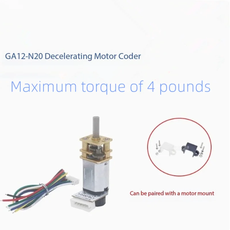 GA12-N20 Reduction Motor Encoder N20 Micro DC Reduction Motor Hall Encoder Reduction 3V6V12V 750RPM 250RPM 75RPM 300RPM 100RPM