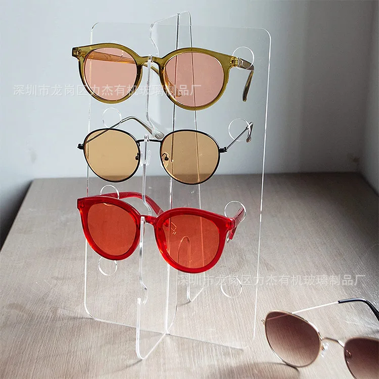 Removable holder for sunglasses Portable transparent glasses display rack sunglasses rack