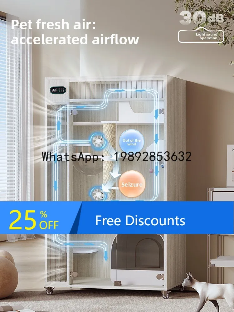 

CZ Smart Cage Home Indoor Cat Cabinet Extra Large Space Cat House Cat House