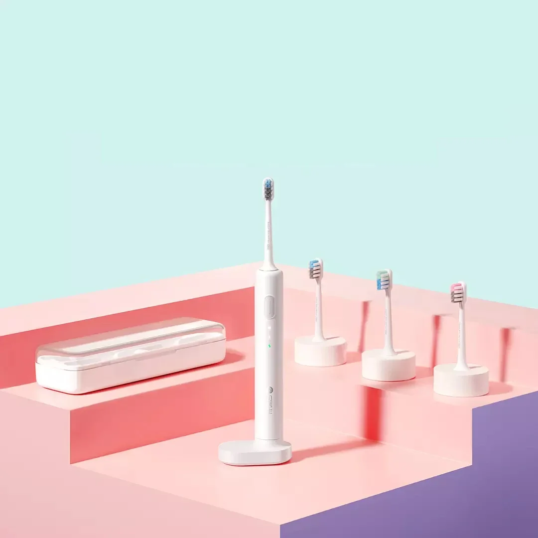 Dr.BEI Sonic Electric Toothbrush C1 IPX7 Level Waterproof Wireless Induction Charging 20 Days Standby with 2pcs Toothbrush Head