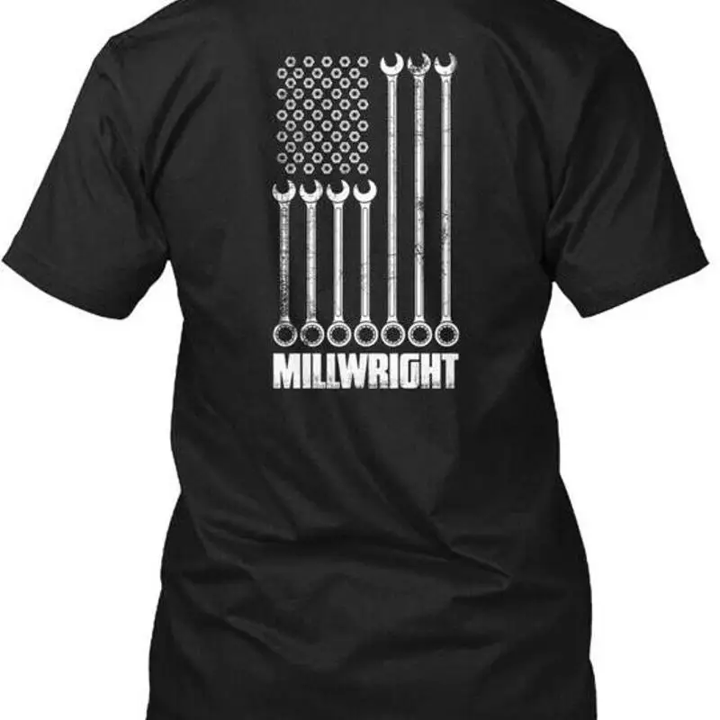 Millwright American Flag Wrench Socket T-Shirt